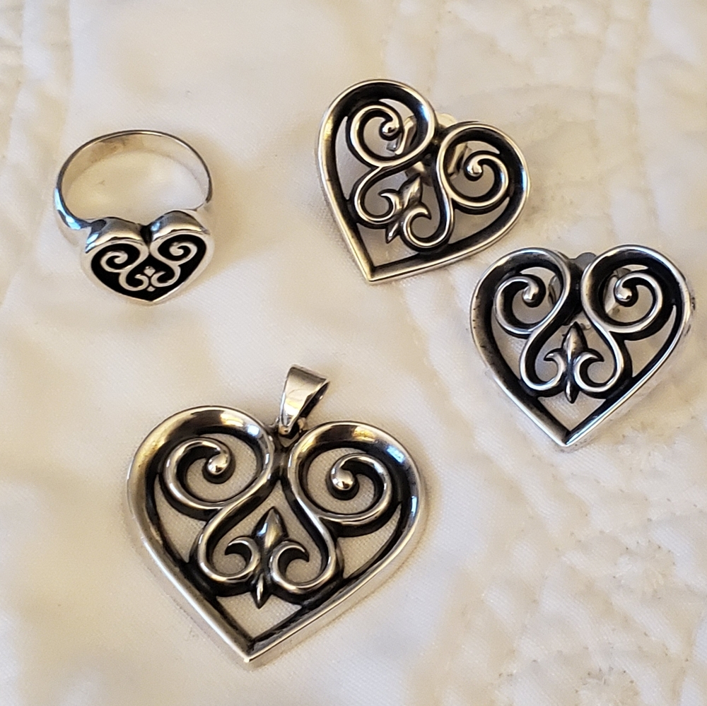 James Avery earrings, ring, pendant